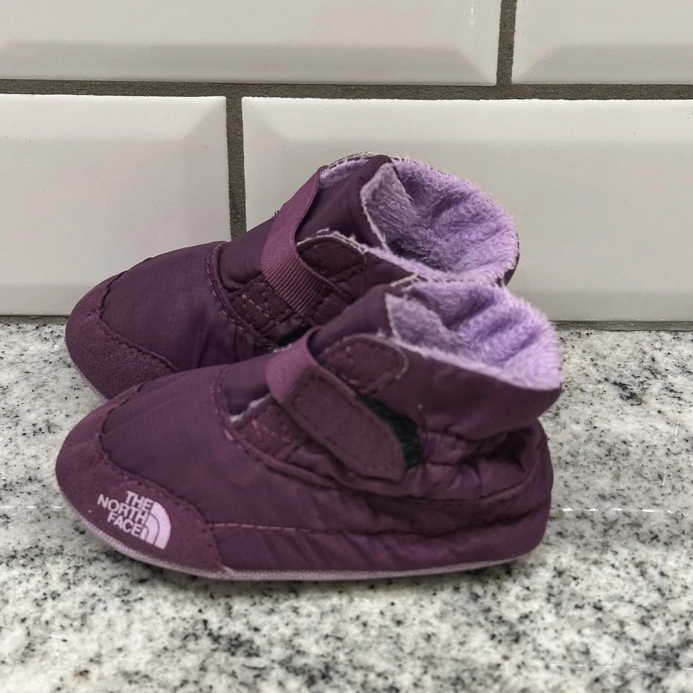 The North Face Infant 3.5 Alpenglow Bootie Purple Insulated Faux Fur Gorpcore